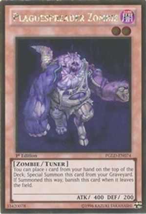 Plaguespreader Zombie (PGLD-EN074) - Premium Gold Unlimited - Premium Yugioh Single from Konami - Just $0.53! Shop now at Game Crave Tournament Store