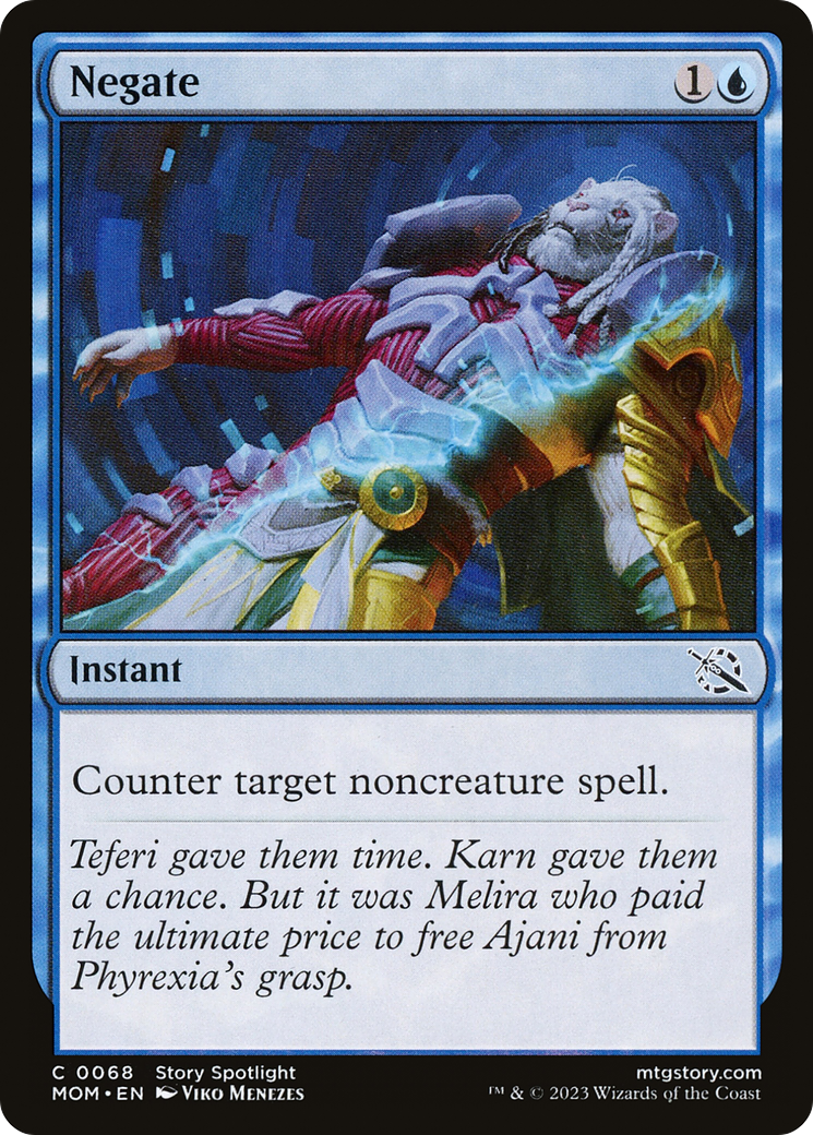 Negate (MOM-068) - March of the Machine Foil - Premium MTG Single from Wizards of the Coast - Just $0.11! Shop now at Game Crave Tournament Store