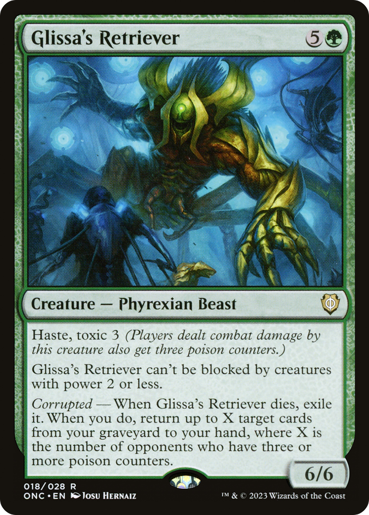 Glissa's Retriever (ONC-018) - Phyrexia: All Will Be One Commander - Premium MTG Single from Wizards of the Coast - Just $0.59! Shop now at Game Crave Tournament Store