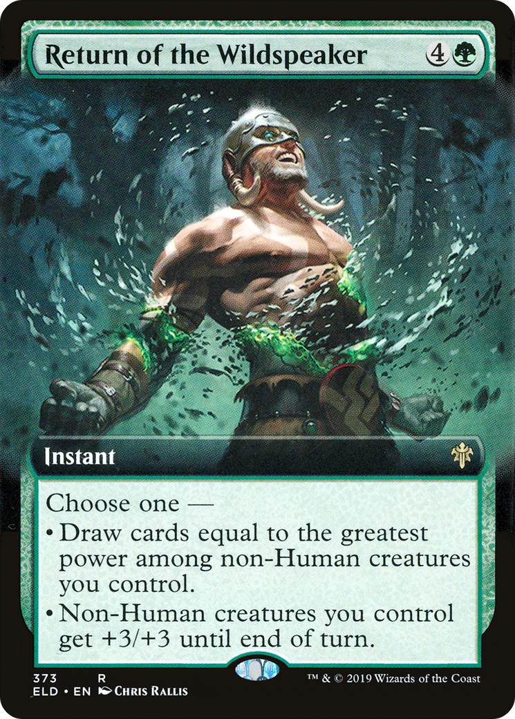 Return of the Wildspeaker (ELD-373) - Throne of Eldraine: (Extended Art) - Premium MTG Single from Wizards of the Coast - Just $1.94! Shop now at Game Crave Tournament Store