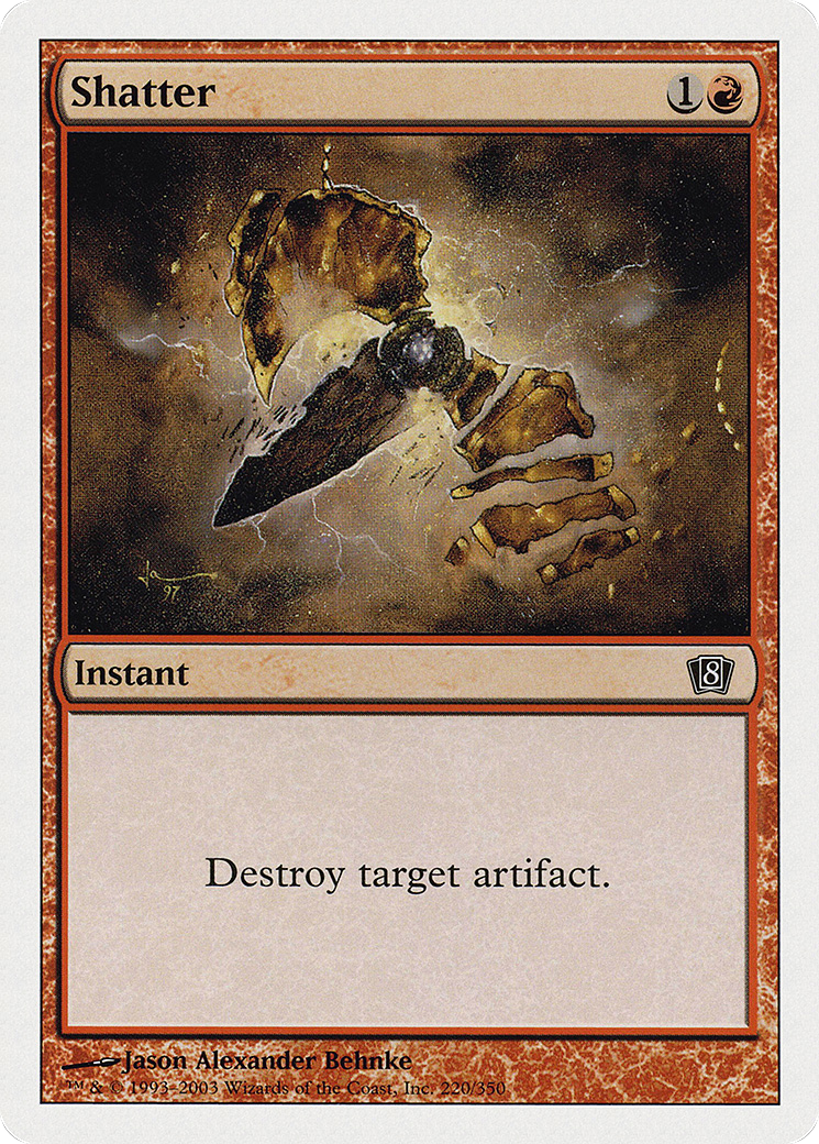 Shatter (8ED-220) - Eighth Edition - Premium MTG Single from Wizards of the Coast - Just $0.08! Shop now at Game Crave Tournament Store