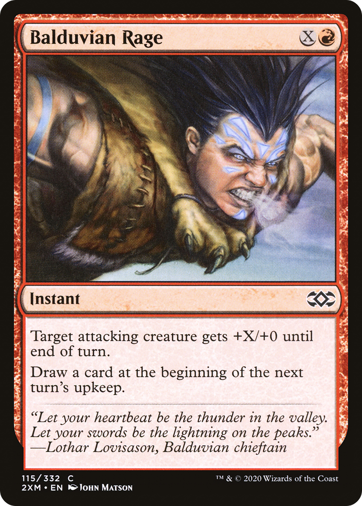 Balduvian Rage (2XM-115) - Double Masters - Premium MTG Single from Wizards of the Coast - Just $0.25! Shop now at Game Crave Tournament Store