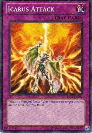 Icarus Attack (Starfoil) (BATT-EN004) - Battle Pack Tournament Prize Cards Limited - Premium Yugioh Single from Konami - Just $6.35! Shop now at Game Crave Tournament Store