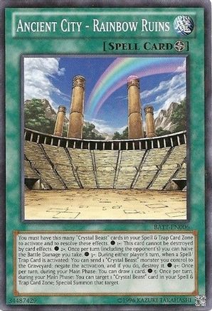 Ancient City - Rainbow Ruins (Starfoil) (BATT-EN006) - Battle Pack Tournament Prize Cards Limited - Premium Yugioh Single from Konami - Just $5.08! Shop now at Game Crave Tournament Store