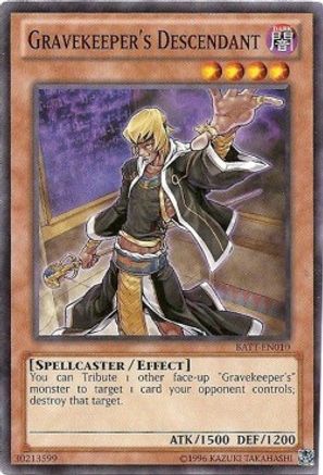 Gravekeeper's Descendant (Starfoil) (BATT-EN010) - Battle Pack Tournament Prize Cards Limited - Premium Yugioh Single from Konami - Just $12.47! Shop now at Game Crave Tournament Store