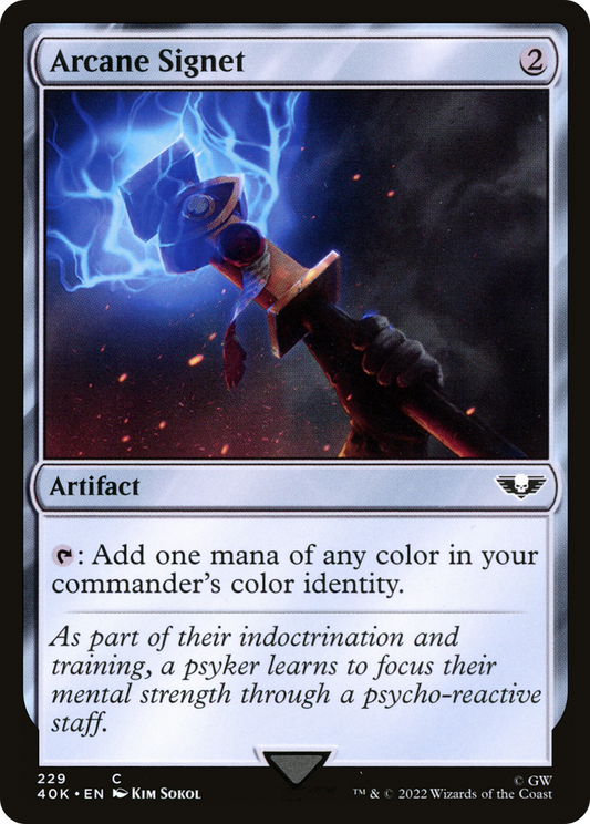 Arcane Signet (40K-229) - Warhammer 40,000 Commander - Premium MTG Single from Wizards of the Coast - Just $0.61! Shop now at Game Crave Tournament Store