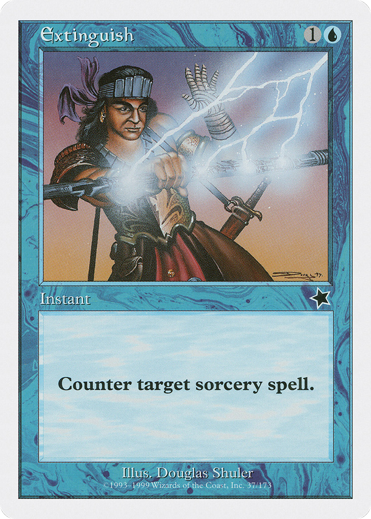 Extinguish (S99-037) - Starter 1999 - Premium MTG Single from Wizards of the Coast - Just $0.25! Shop now at Game Crave Tournament Store