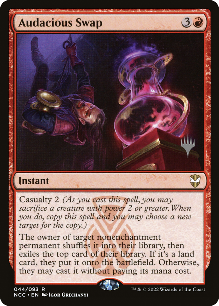 Audacious Swap (PNCC-44P) - New Capenna Commander Promos Foil - Premium MTG Single from Wizards of the Coast - Just $1.21! Shop now at Game Crave Tournament Store