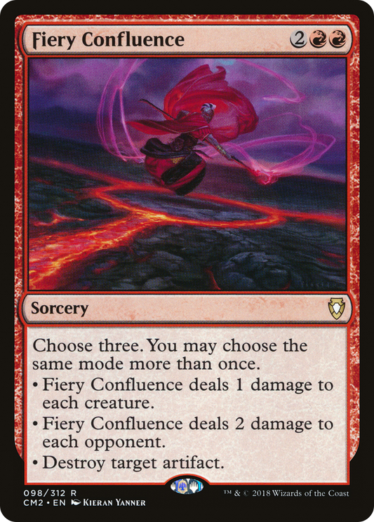 Fiery Confluence (CM2-098) - Commander Anthology Volume II - Premium MTG Single from Wizards of the Coast - Just $0.87! Shop now at Game Crave Tournament Store