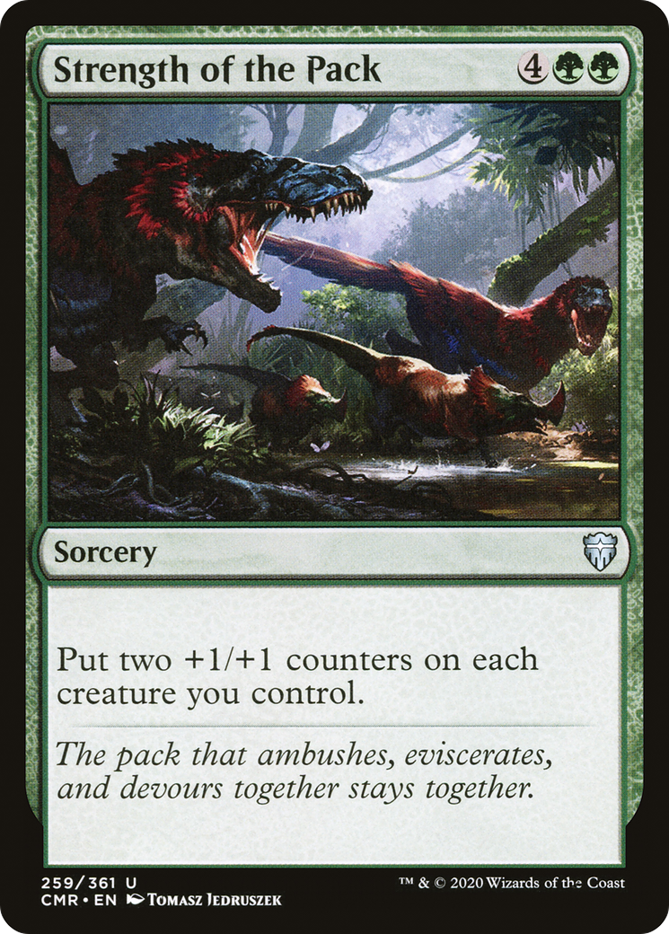 Strength of the Pack (CMR-259) - Commander Legends - Premium MTG Single from Wizards of the Coast - Just $0.25! Shop now at Game Crave Tournament Store
