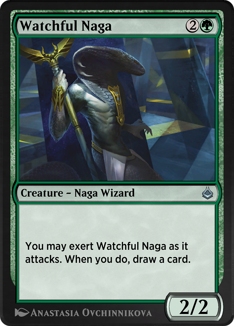 Watchful Naga (AKR-225) - Amonkhet Remastered - Premium MTG Single from Wizards of the Coast - Just $0! Shop now at Game Crave Tournament Store