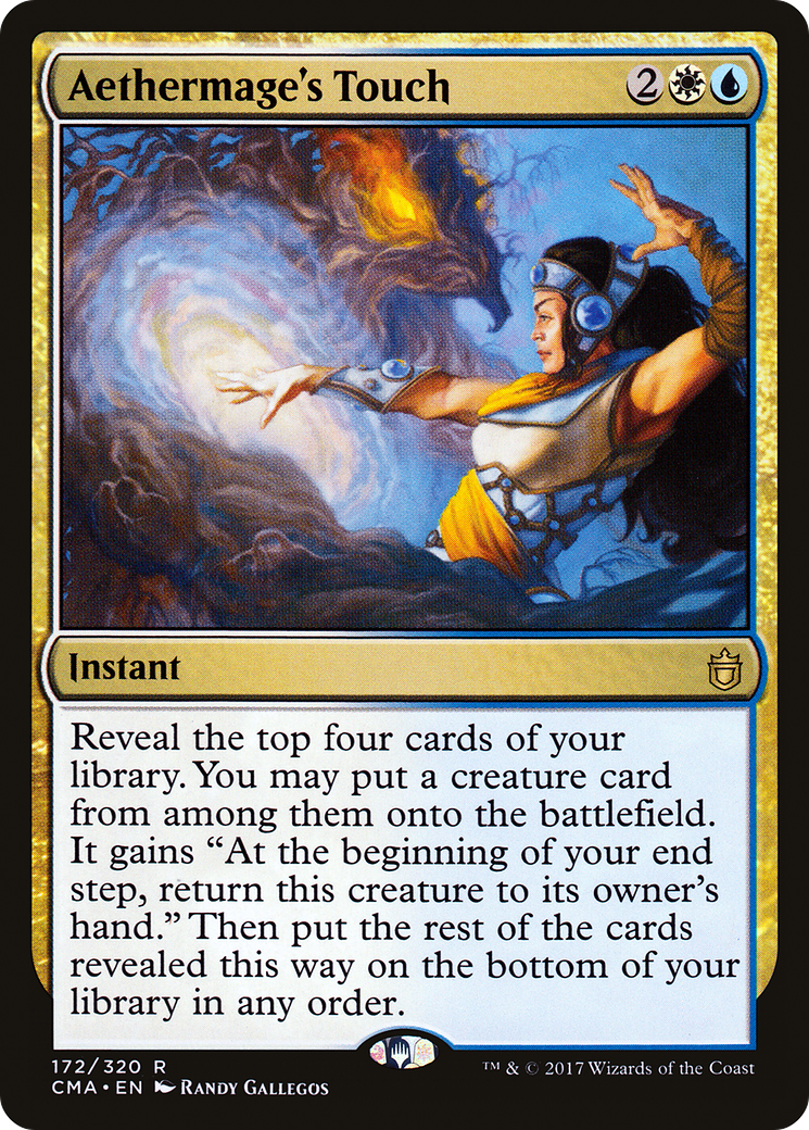 Aethermage's Touch (CMA-172) - Commander Anthology - Premium MTG Single from Wizards of the Coast - Just $0.23! Shop now at Game Crave Tournament Store