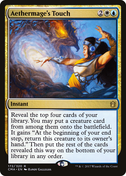 Aethermage's Touch (CMA-172) - Commander Anthology - Premium MTG Single from Wizards of the Coast - Just $0.23! Shop now at Game Crave Tournament Store