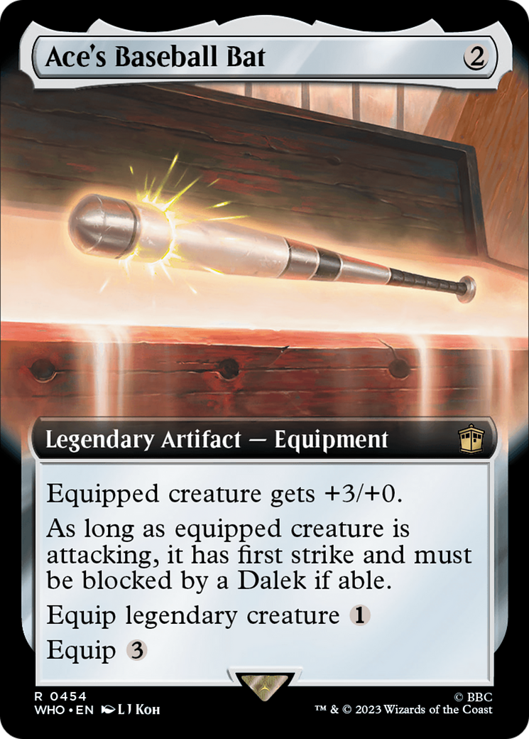 Ace's Baseball Bat (WHO-454) - Doctor Who: (Extended Art) - Premium MTG Single from Wizards of the Coast - Just $0.08! Shop now at Game Crave Tournament Store