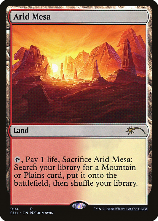 Arid Mesa (SLU-004) - Secret Lair: Ultimate Edition - Premium MTG Single from Wizards of the Coast - Just $24.68! Shop now at Game Crave Tournament Store