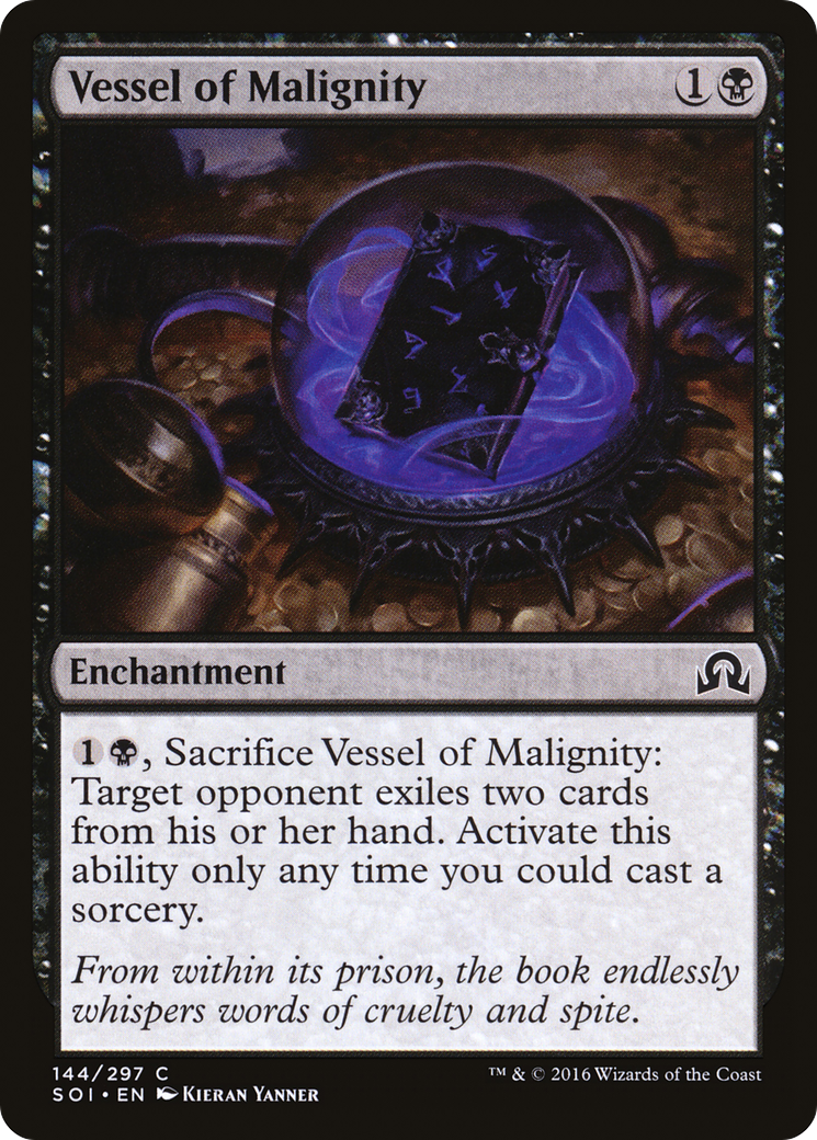 Vessel of Malignity (SOI-144) - Shadows over Innistrad - Premium MTG Single from Wizards of the Coast - Just $0.08! Shop now at Game Crave Tournament Store
