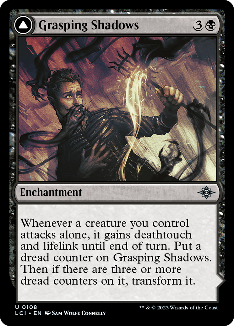 Grasping Shadows // Shadows' Lair (LCI-108) - The Lost Caverns of Ixalan Foil - Premium MTG Single from Wizards of the Coast - Just $0.08! Shop now at Game Crave Tournament Store