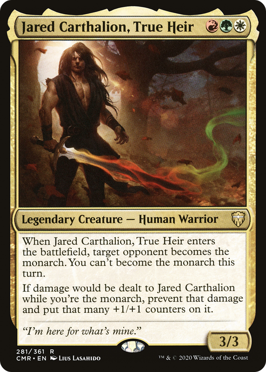 Jared Carthalion, True Heir (CMR-281) - Commander Legends - Premium MTG Single from Wizards of the Coast - Just $0.08! Shop now at Game Crave Tournament Store