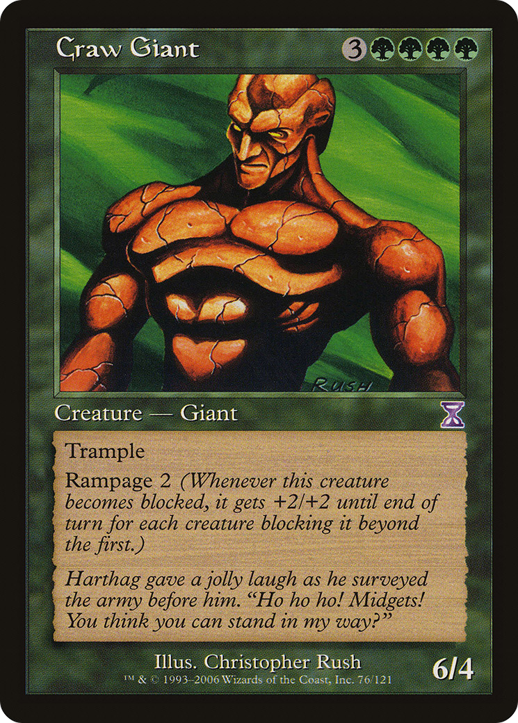 Craw Giant (TSB-076) - Time Spiral Timeshifted - Premium MTG Single from Wizards of the Coast - Just $0.08! Shop now at Game Crave Tournament Store
