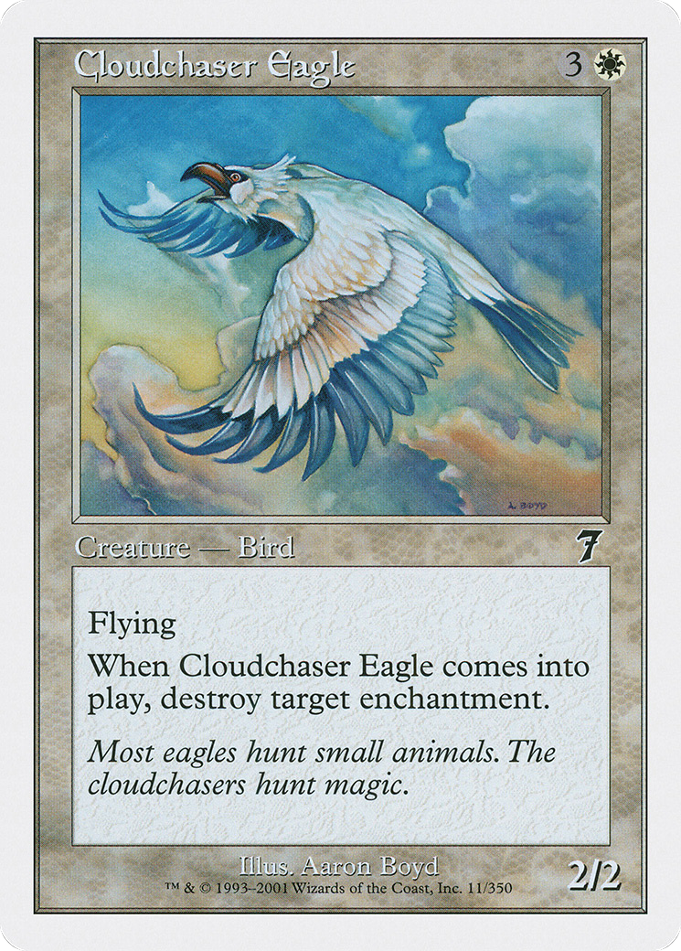Cloudchaser Eagle (7ED-011) - Seventh Edition - Premium MTG Single from Wizards of the Coast - Just $0.08! Shop now at Game Crave Tournament Store