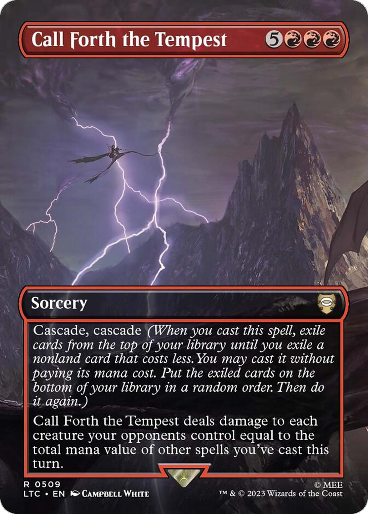Call Forth the Tempest (LTC-509) - Tales of Middle-earth Commander (Borderless) Foil - Premium MTG Single from Wizards of the Coast - Just $5.49! Shop now at Game Crave Tournament Store