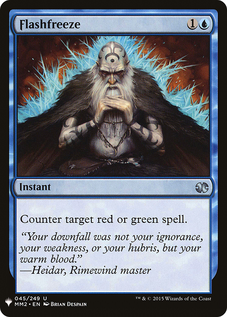 Flashfreeze (MB1-378) - Mystery Booster - Premium MTG Single from Wizards of the Coast - Just $0.08! Shop now at Game Crave Tournament Store