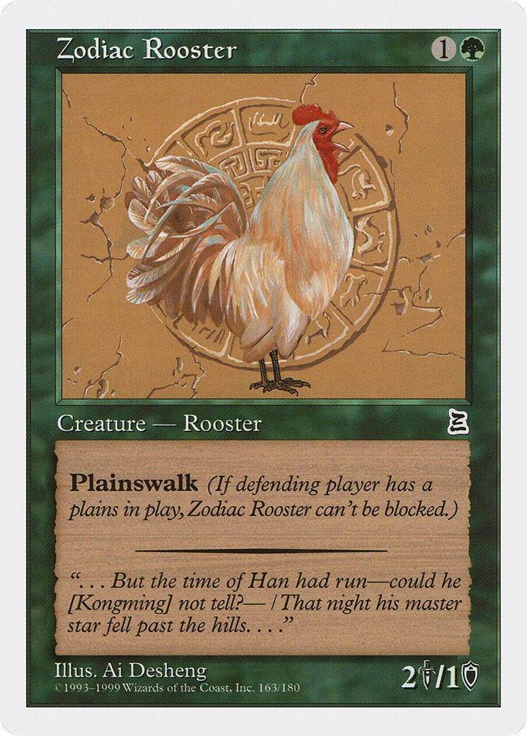 Zodiac Rooster (PTK-163) - Portal Three Kingdoms - Premium MTG Single from Wizards of the Coast - Just $2.73! Shop now at Game Crave Tournament Store