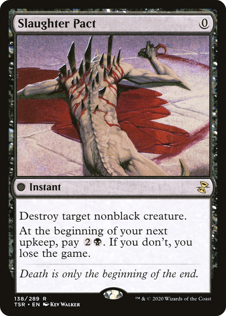 Slaughter Pact (TSR-138) - Time Spiral Remastered Foil - Premium MTG Single from Wizards of the Coast - Just $0.54! Shop now at Game Crave Tournament Store