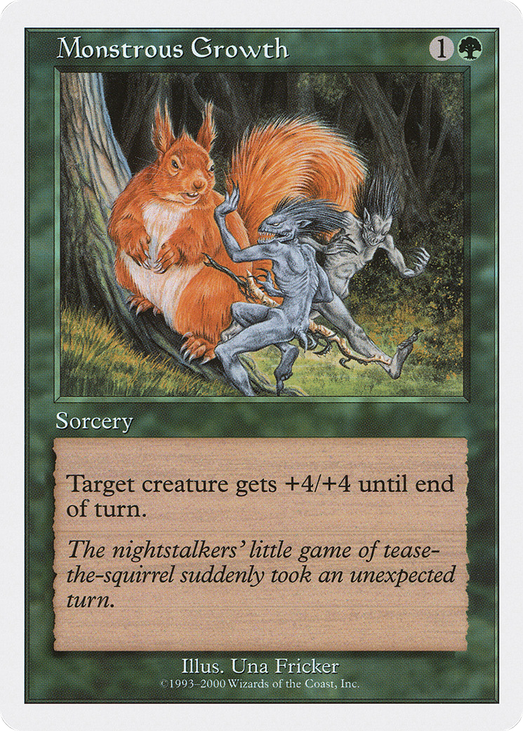 Monstrous Growth (S00-041) - Starter 2000 - Premium MTG Single from Wizards of the Coast - Just $0.08! Shop now at Game Crave Tournament Store