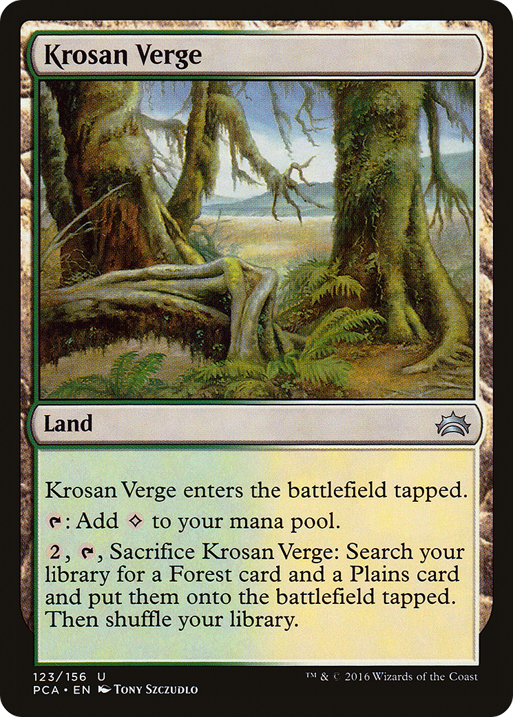 Krosan Verge (PCA-123) - Planechase Anthology - Premium MTG Single from Wizards of the Coast - Just $0.08! Shop now at Game Crave Tournament Store