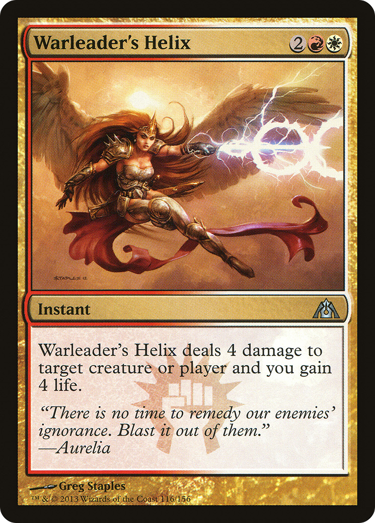 Warleader's Helix (DGM-116) - Dragon's Maze Foil - Premium MTG Single from Wizards of the Coast - Just $0.62! Shop now at Game Crave Tournament Store