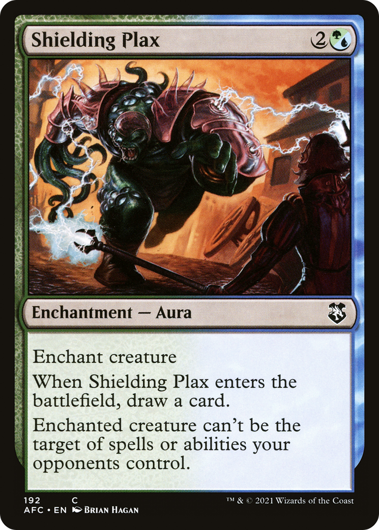 Shielding Plax (AFC-192) - Forgotten Realms Commander - Premium MTG Single from Wizards of the Coast - Just $0.25! Shop now at Game Crave Tournament Store