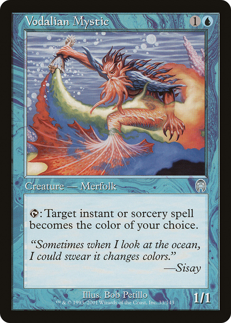 Vodalian Mystic (APC-033) - Apocalypse Foil - Premium MTG Single from Wizards of the Coast - Just $3.18! Shop now at Game Crave Tournament Store