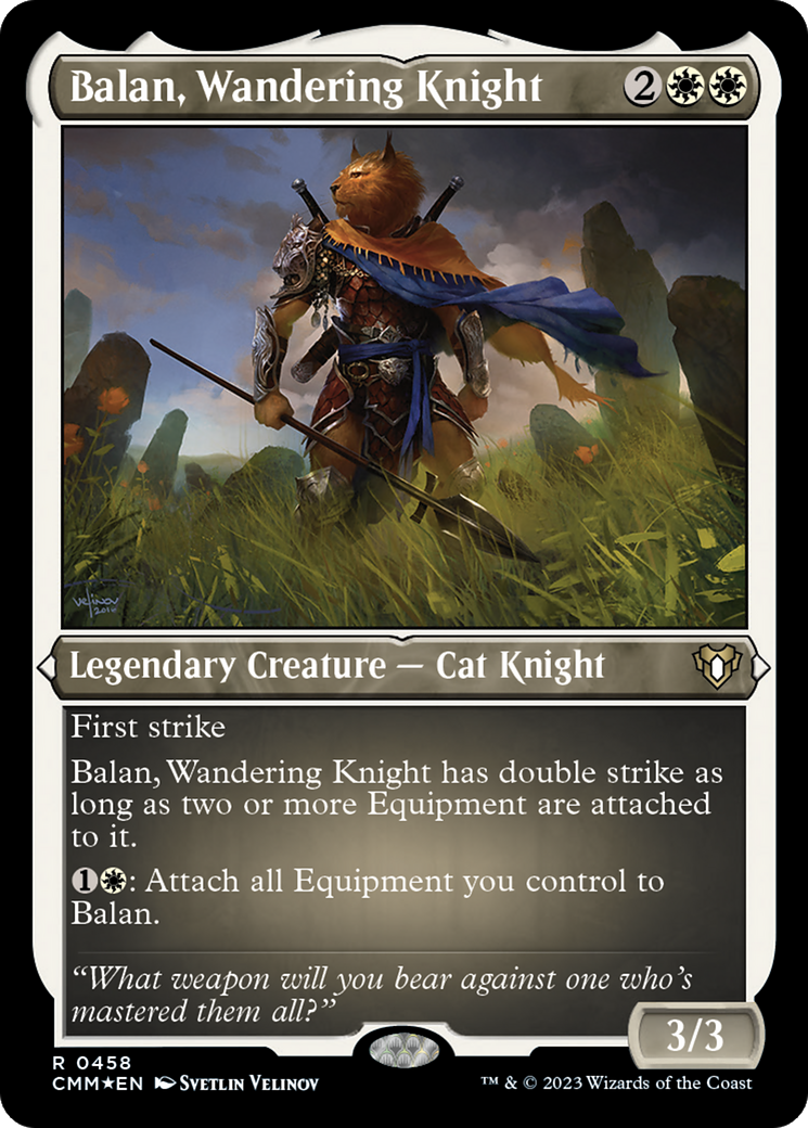 Balan, Wandering Knight (CMM-458) - Commander Masters Etched Foil - Premium MTG Single from Wizards of the Coast - Just $0.89! Shop now at Game Crave Tournament Store