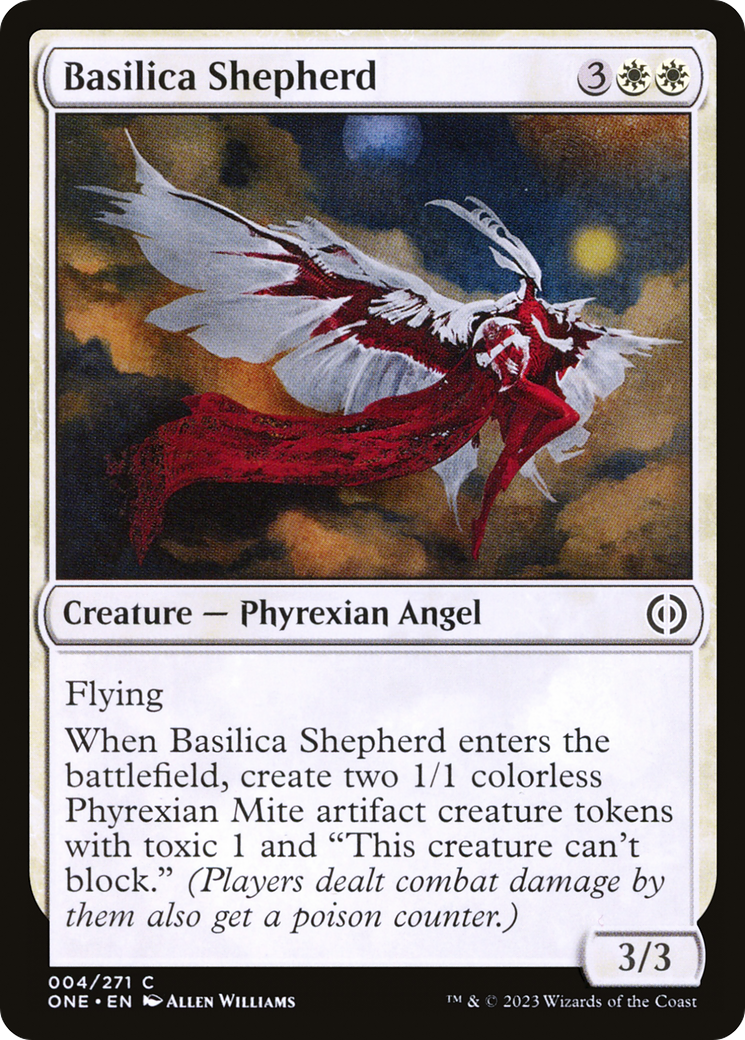 Basilica Shepherd (ONE-004) - Phyrexia: All Will Be One Foil - Premium MTG Single from Wizards of the Coast - Just $0.25! Shop now at Game Crave Tournament Store