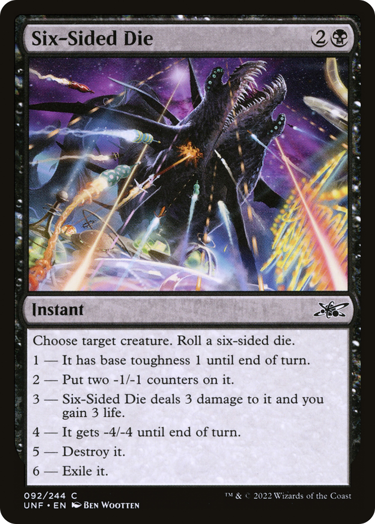 Six-Sided Die (UNF-092) - Unfinity Foil - Premium MTG Single from Wizards of the Coast - Just $0.25! Shop now at Game Crave Tournament Store