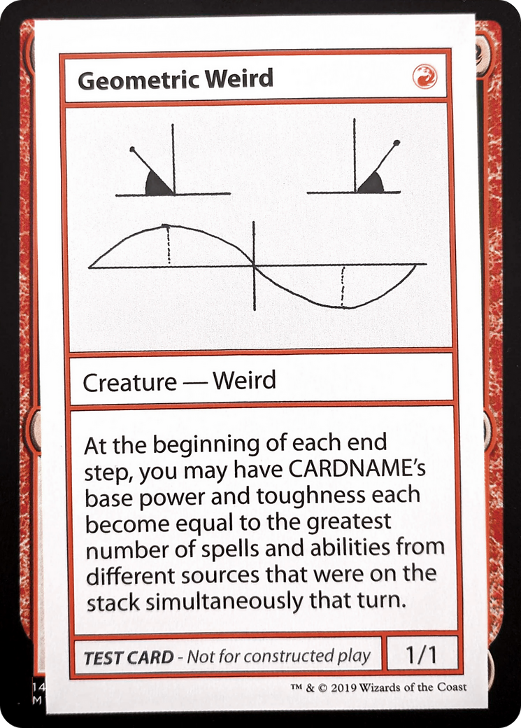 Geometric Weird (CMB2-069) - Mystery Booster Playtest Cards 2021 - Premium MTG Single from Wizards of the Coast - Just $0.08! Shop now at Game Crave Tournament Store