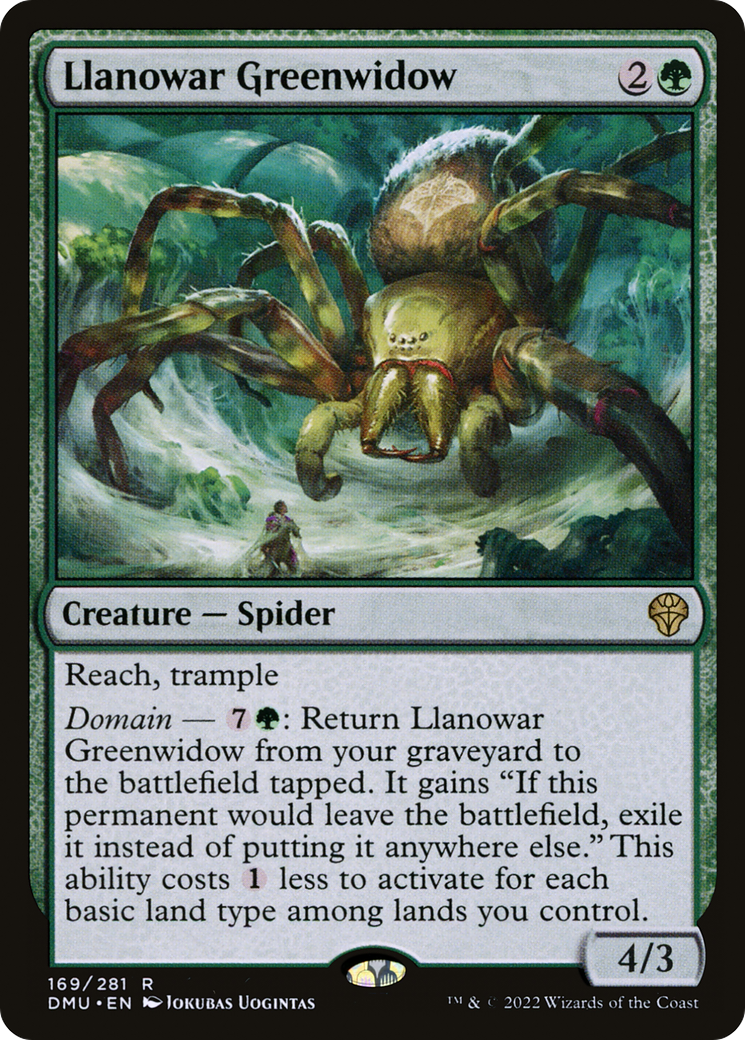 Llanowar Greenwidow (DMU-169) - Dominaria United Foil - Premium MTG Single from Wizards of the Coast - Just $0.25! Shop now at Game Crave Tournament Store