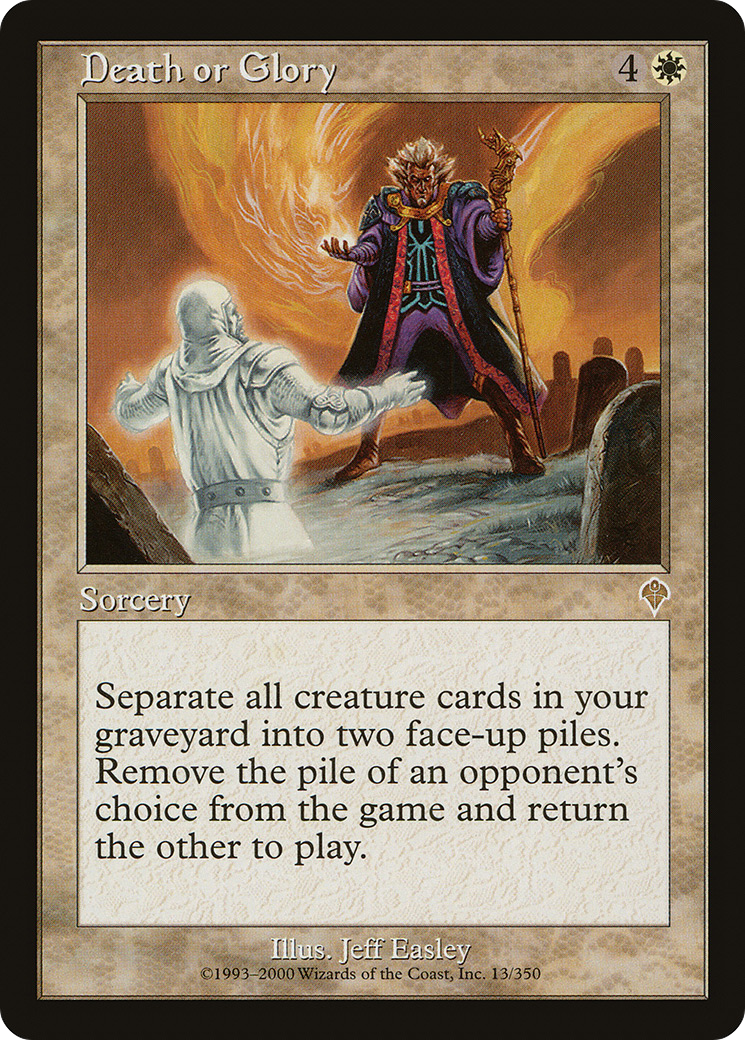 Death or Glory (INV-013) - Invasion - Premium MTG Single from Wizards of the Coast - Just $0.13! Shop now at Game Crave Tournament Store