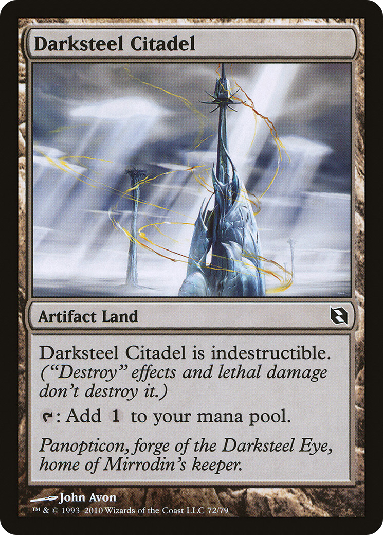 Darksteel Citadel (DDF-072) - Duel Decks: Elspeth vs. Tezzeret - Premium MTG Single from Wizards of the Coast - Just $0.19! Shop now at Game Crave Tournament Store
