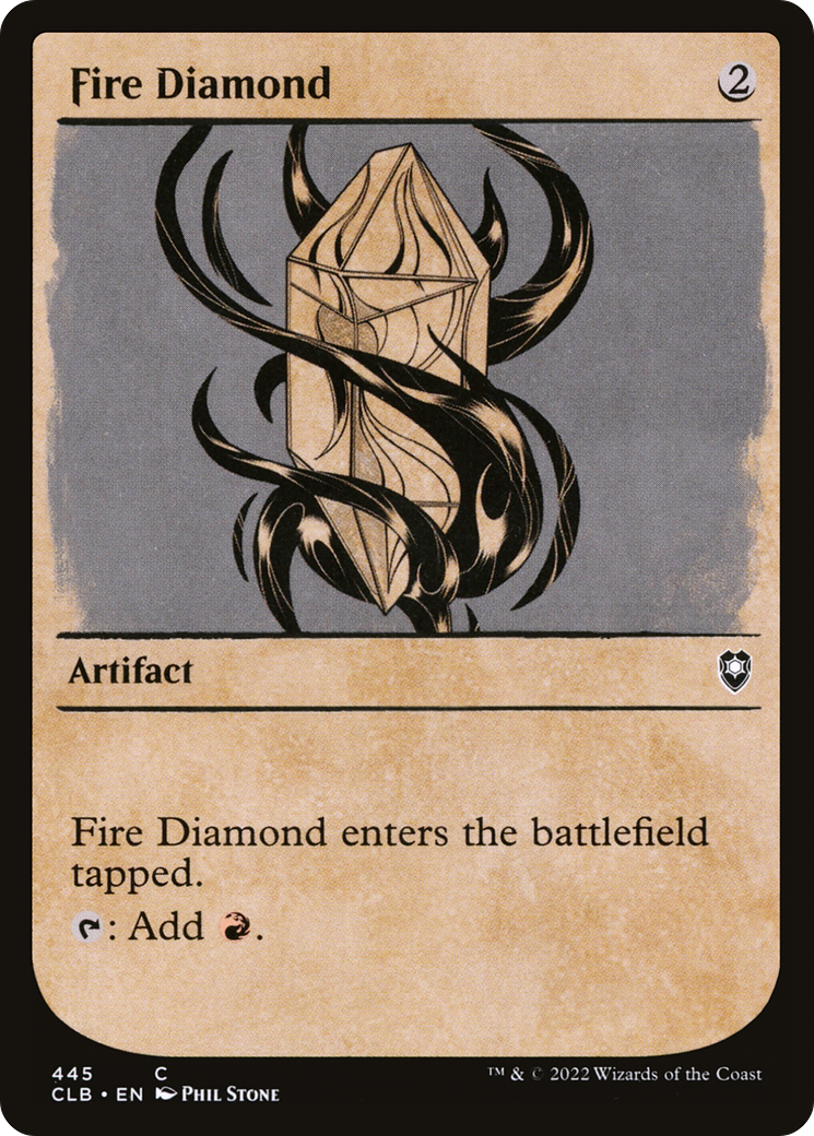 Fire Diamond (CLB-445) - Commander Legends: Battle for Baldur's Gate: (Showcase) Foil - Premium MTG Single from Wizards of the Coast - Just $0.25! Shop now at Game Crave Tournament Store