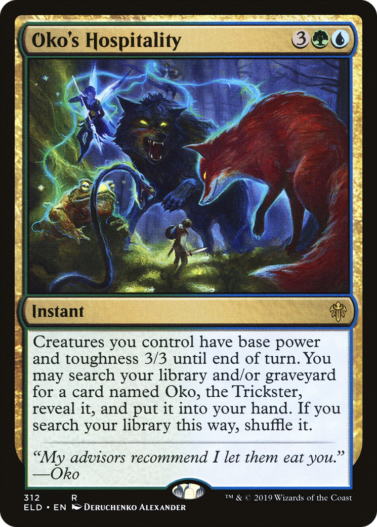 Oko's Hospitality (ELD-312) - Throne of Eldraine - Premium MTG Single from Wizards of the Coast - Just $0.08! Shop now at Game Crave Tournament Store