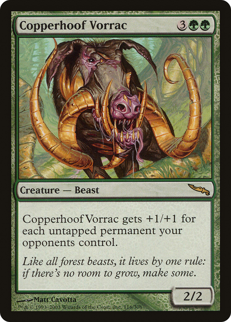 Copperhoof Vorrac (MRD-116) - Mirrodin - Premium MTG Single from Wizards of the Coast - Just $0.08! Shop now at Game Crave Tournament Store