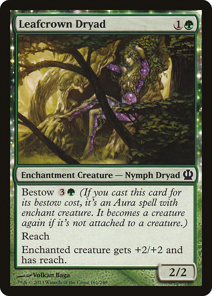 Leafcrown Dryad (THS-161) - Theros: (nyxtouched) Foil - Premium MTG Single from Wizards of the Coast - Just $0.08! Shop now at Game Crave Tournament Store
