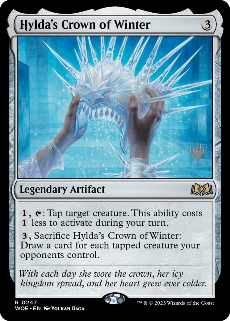 Hylda's Crown of Winter (PWOE-247P) - Wilds of Eldraine Promos Foil - Premium MTG Single from Wizards of the Coast - Just $0.27! Shop now at Game Crave Tournament Store