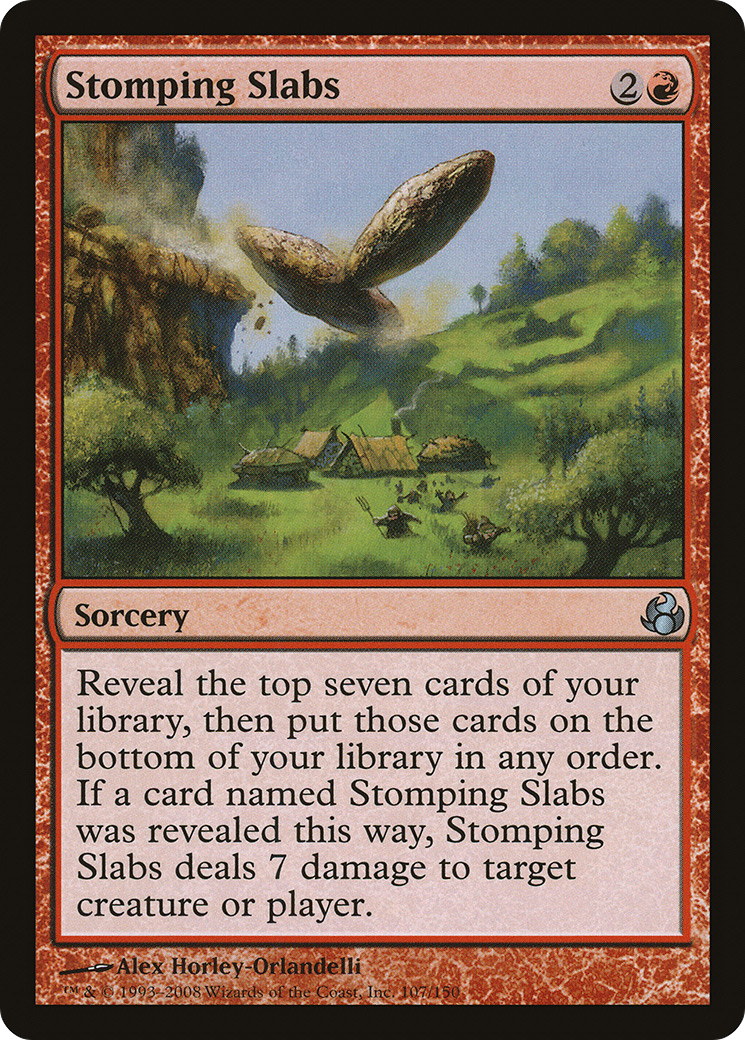 Stomping Slabs (MOR-107) - Morningtide Foil - Premium MTG Single from Wizards of the Coast - Just $0.08! Shop now at Game Crave Tournament Store