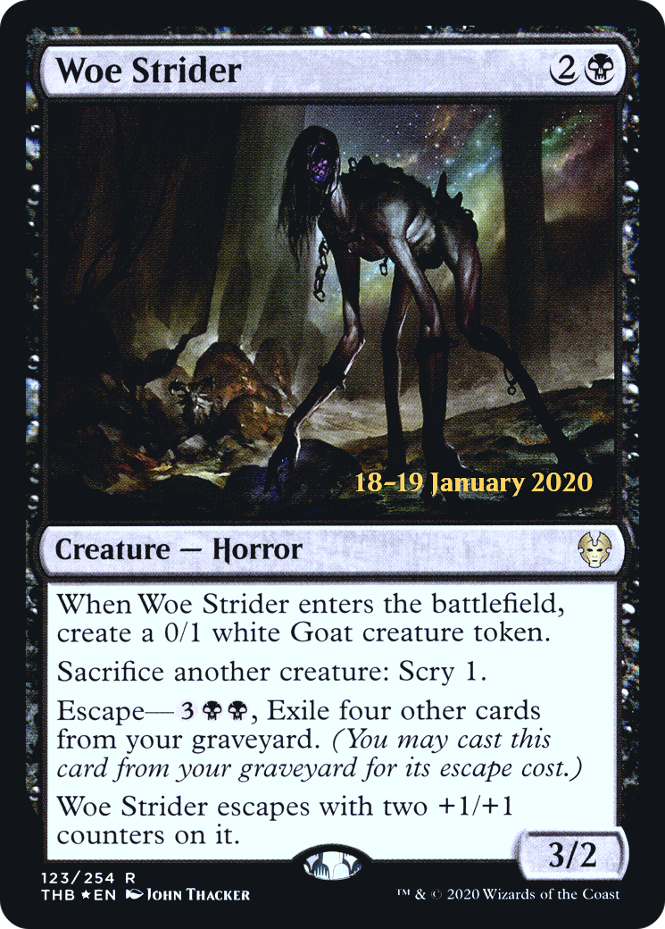 Woe Strider (PTHB-123S) - Theros Beyond Death Promos Foil - Premium MTG Single from Wizards of the Coast - Just $0.50! Shop now at Game Crave Tournament Store