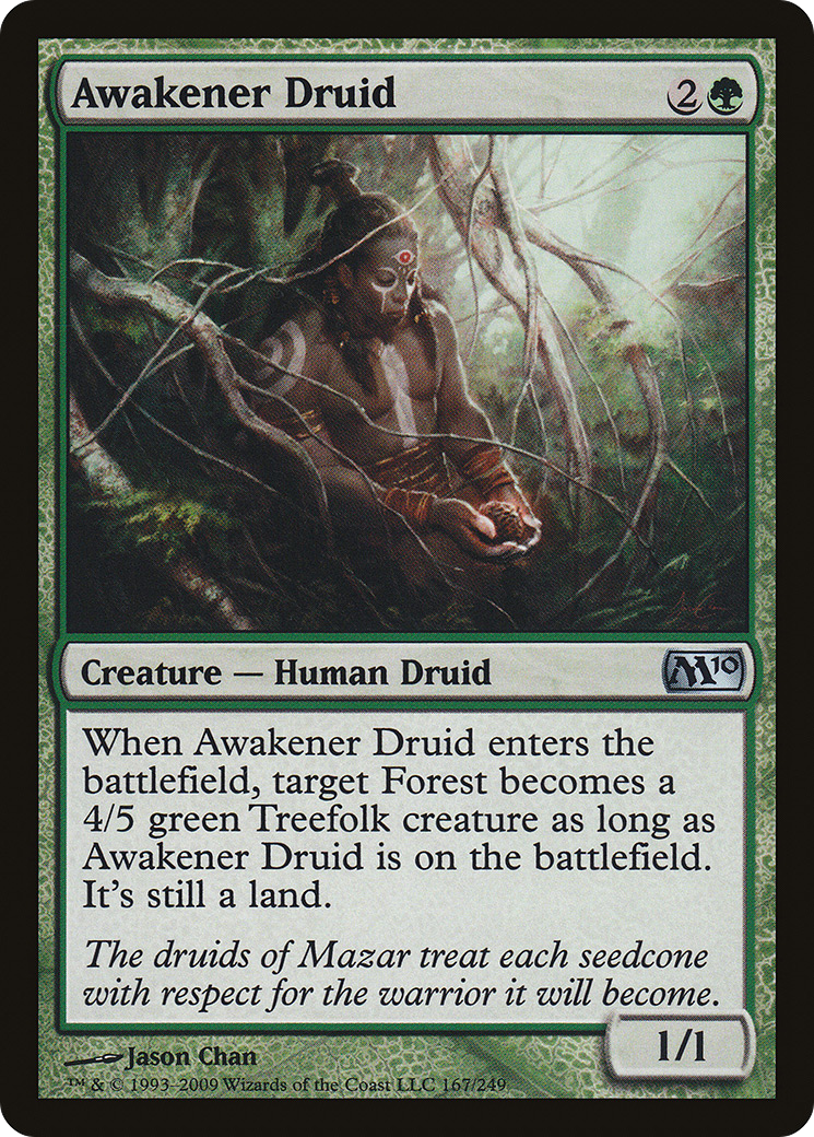 Awakener Druid (M10-167) - Magic 2010 - Premium MTG Single from Wizards of the Coast - Just $0.08! Shop now at Game Crave Tournament Store