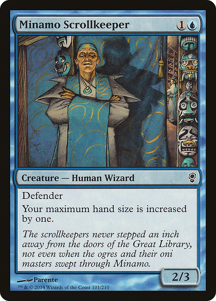 Minamo Scrollkeeper (CNS-101) - Conspiracy Foil - Premium MTG Single from Wizards of the Coast - Just $0.25! Shop now at Game Crave Tournament Store