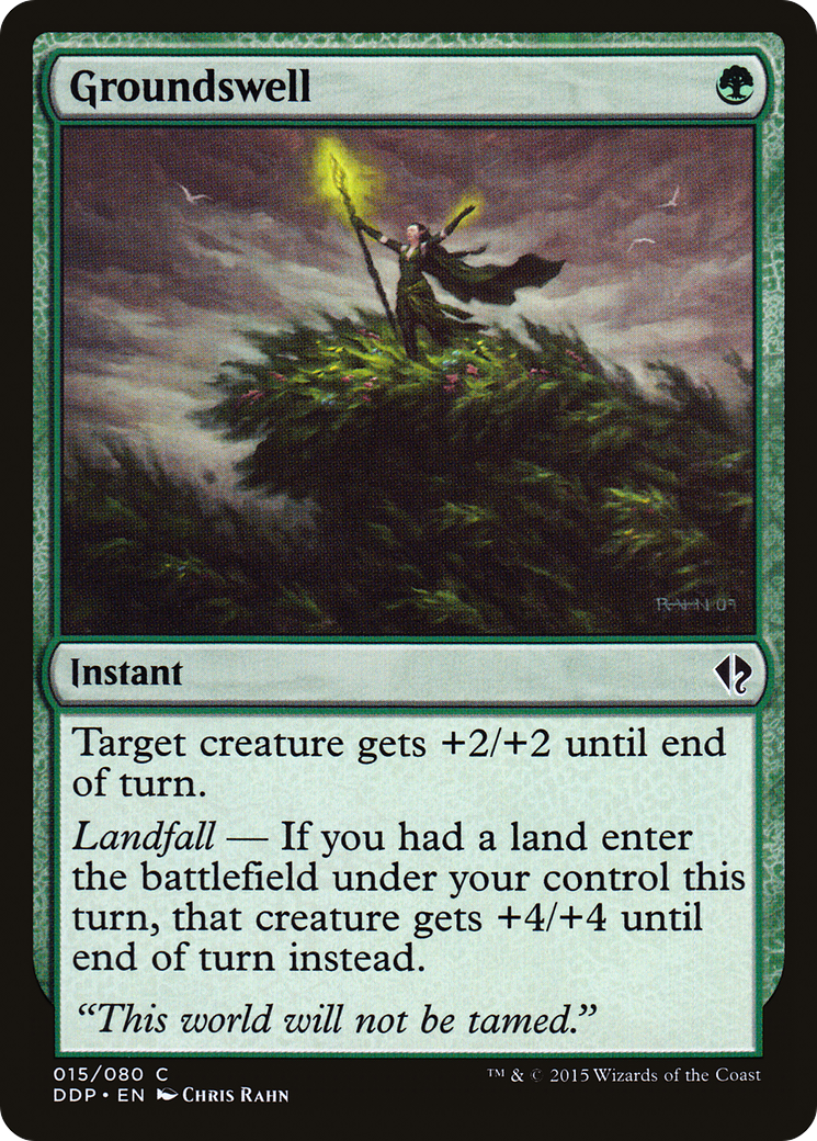 Groundswell (DDP-015) - Duel Decks: Zendikar vs. Eldrazi - Premium MTG Single from Wizards of the Coast - Just $0.26! Shop now at Game Crave Tournament Store